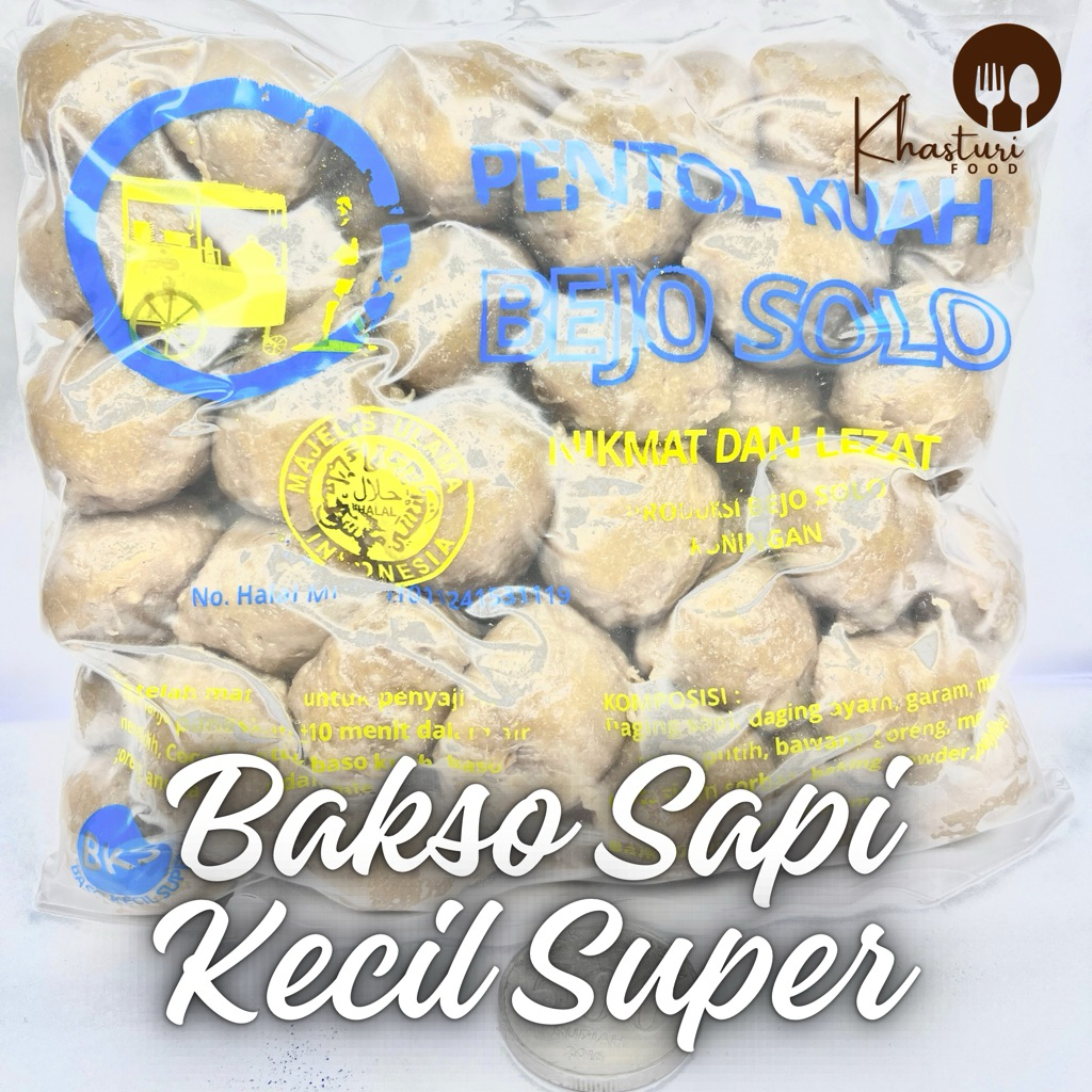 

Bakso Sapi Kecil Super (Daging Sapi Segar)