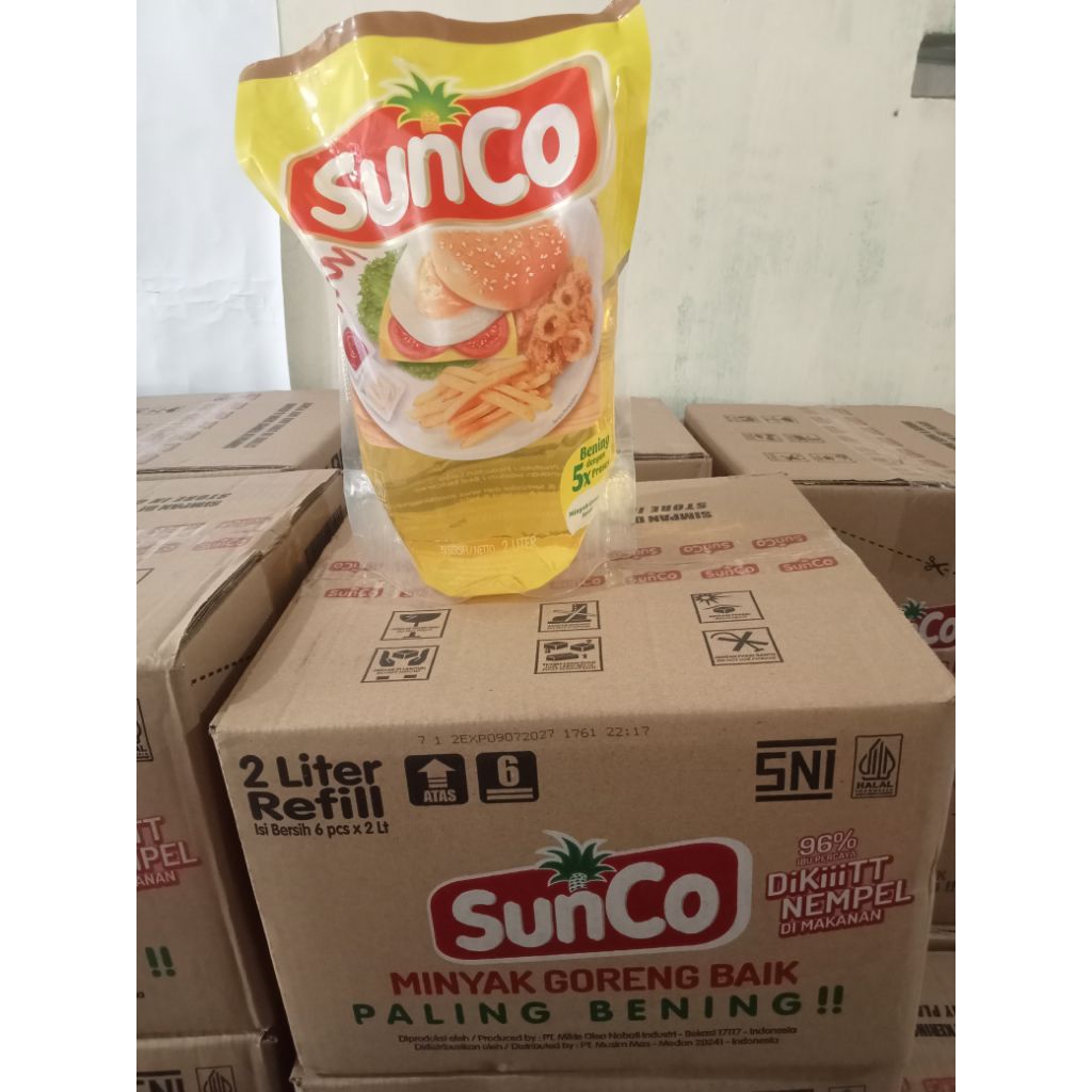 

minyak goreng sunco 2L/karton isi 6 pcs