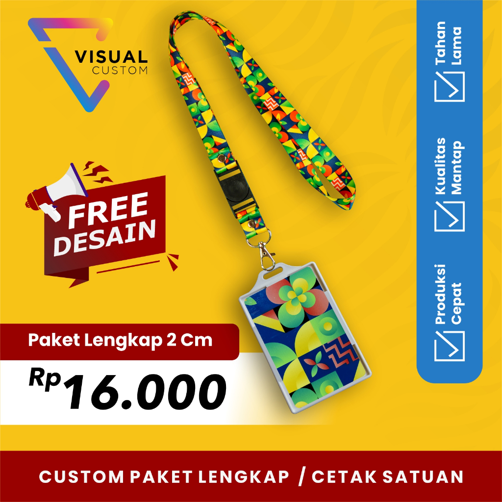 

PAKET LENGKAP 2 CM DUA SISI + ID CARD PVC + FRAME / CETAK LANYARD ID CARD CUSTOM / CETAK LANYARD ID CARD SATUAN / TALI ID CARD / GANTUNGAN ID CARD / PAKET LENGKAP MURAH
