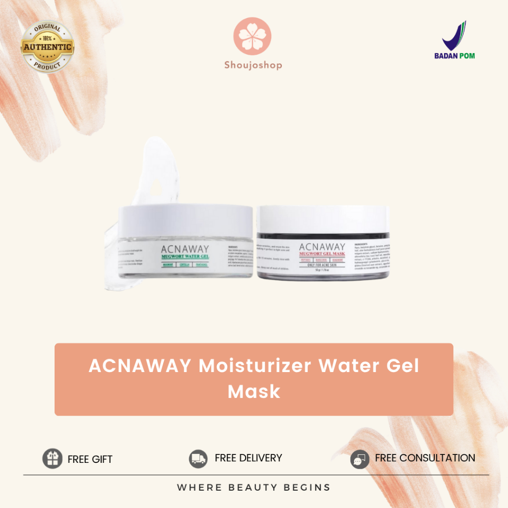 ACNAWAY Mugwort Acne Gel Mask & ACNAWAY Mugwort Water Gel Moisturizer