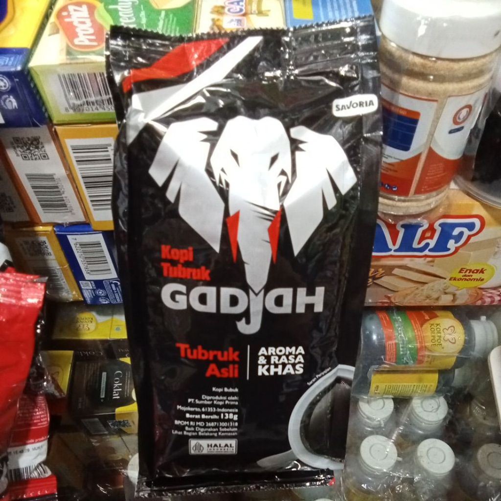 

Kopi gadjah/gajah tubruk bubuk 138g