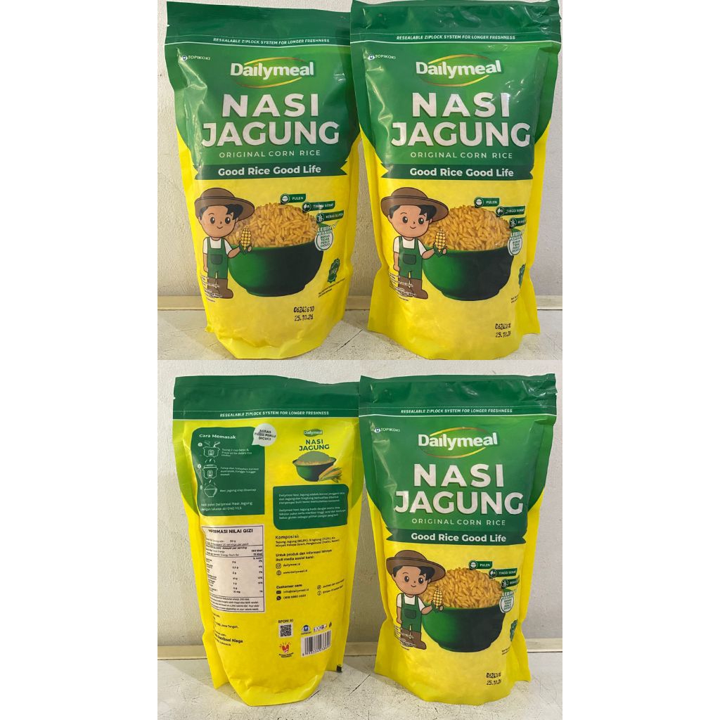 

Dailymeal nasi jagung 1 kg | nasi jagung dailymeal | nasi jagung siap masak