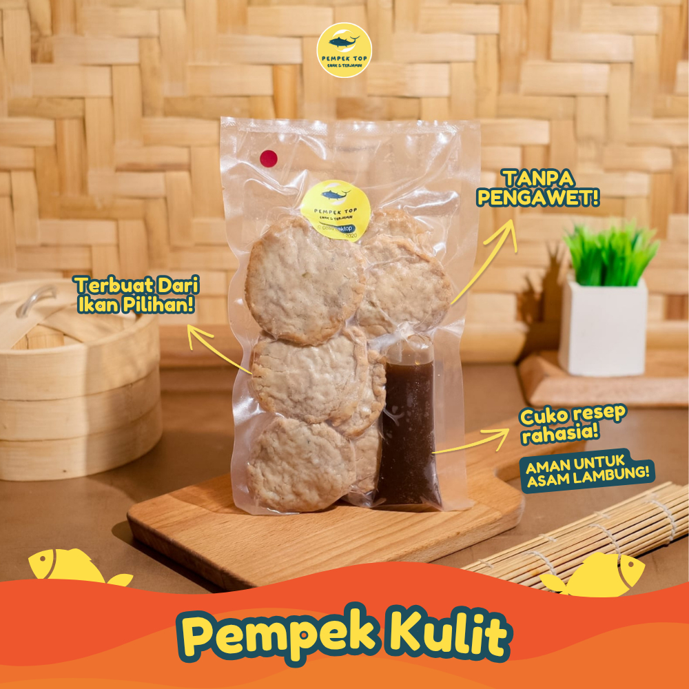 

Pempek Kulit Palembang Asli Isi Ikan Gurih | Renyah & Enak | Frozen Food Praktis Tinggal Goreng