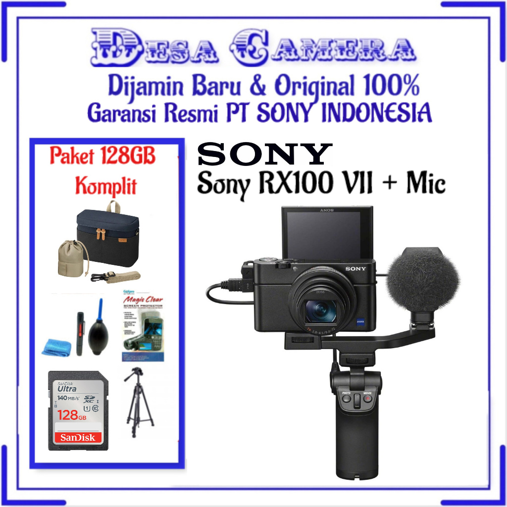 Kamera Sony RX100 VII Compact Camera / Sony Rx100 VII + Mic Garansi Resmi
