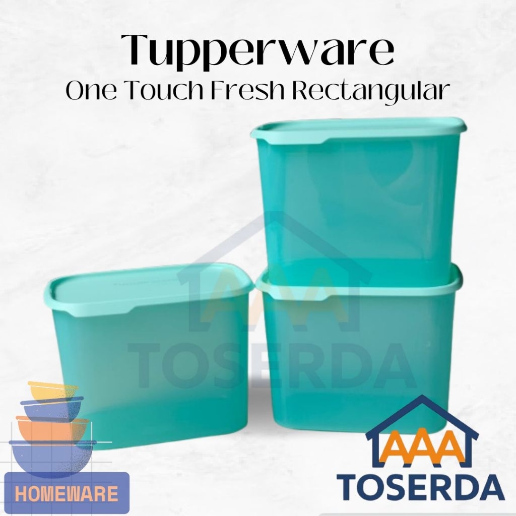 AAA Toserda | Tupperware One Touch Fresh Set 2.85L & 4.4L | Tempat Makanan  Toples Canister Besar Wa