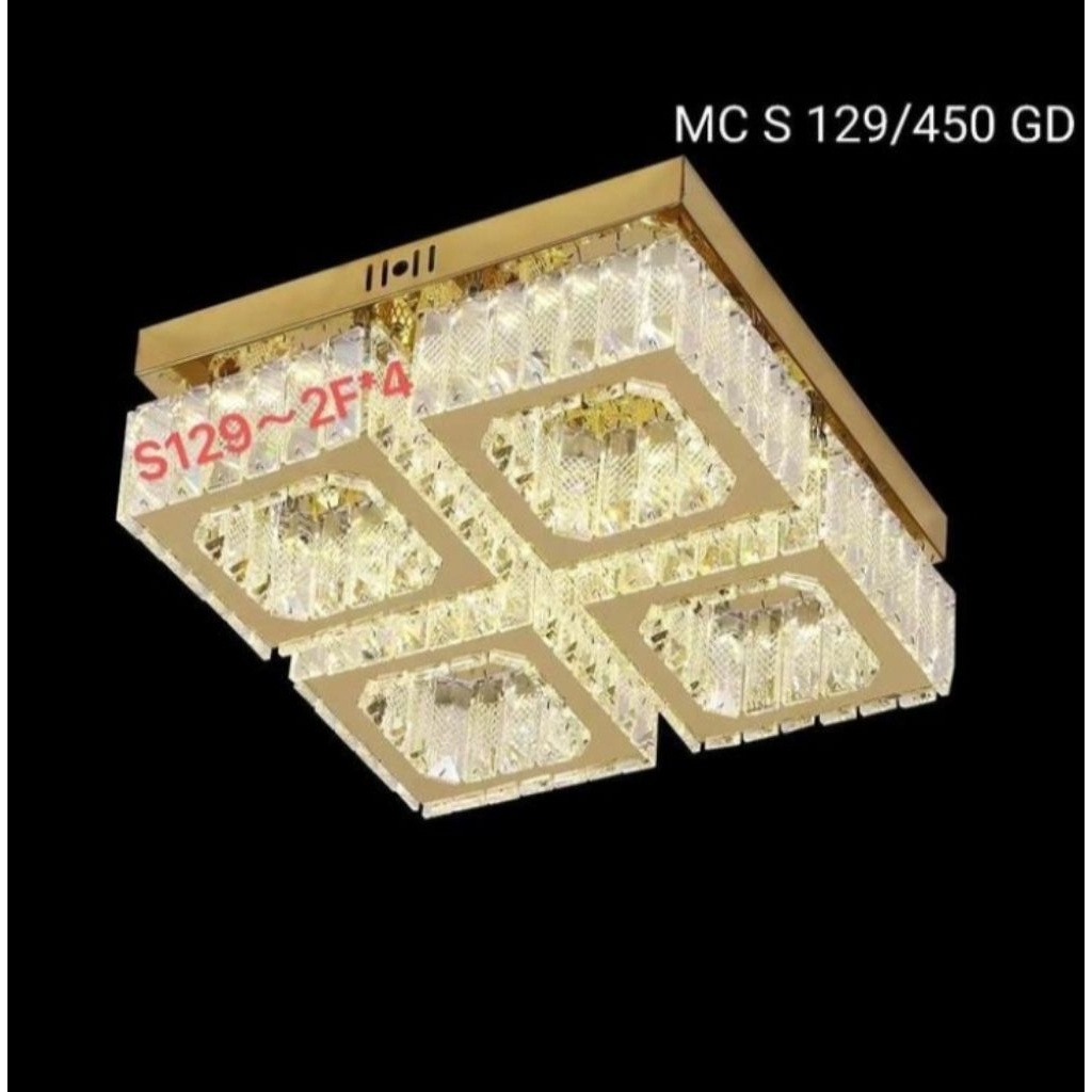 { GRADE A } Lampu Hias Plafon Linear LED Lamp Dinding atap indaah Crystal void Persegi Kotak motif l