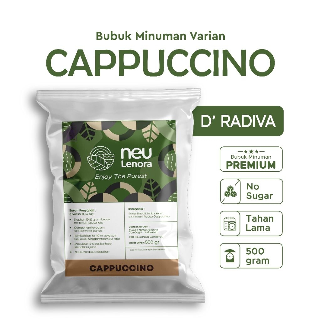 

Bubuk Minuman CAPPUCINO Neulenora 500gram - Powder Drink Plain