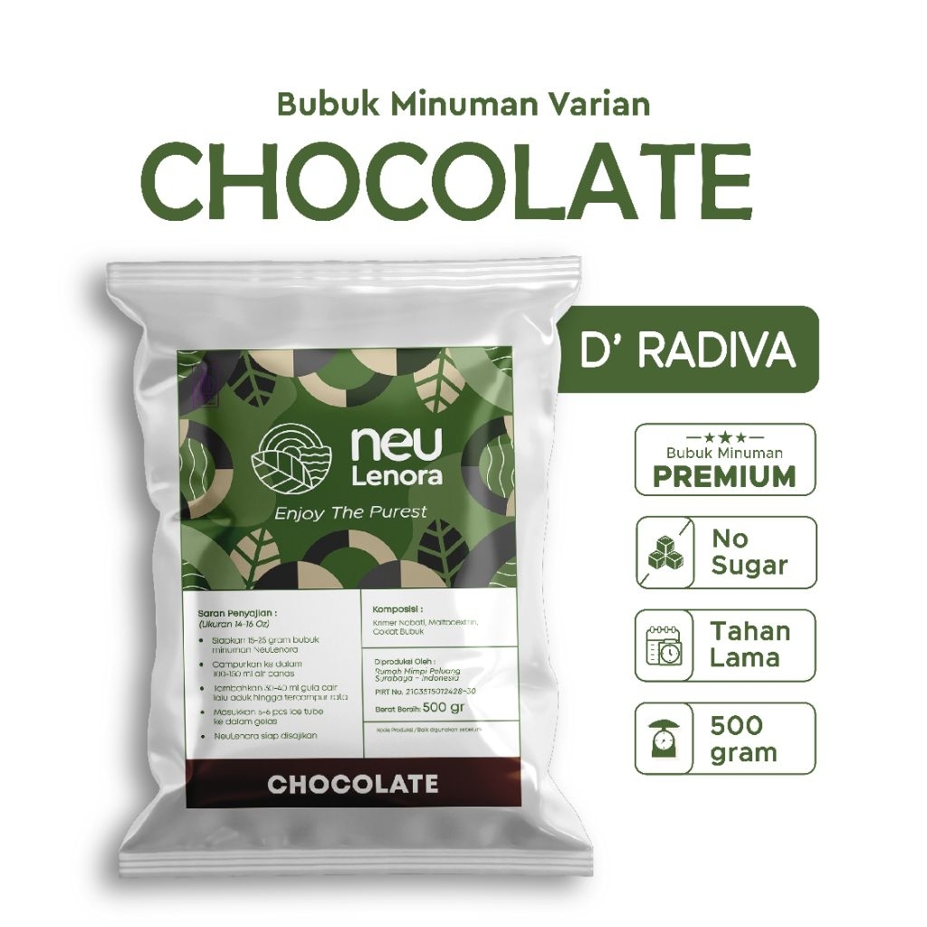 

Bubuk Minuman CHOCOLATE Neulenora 500gram - Powder Drink Plain