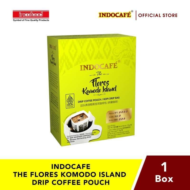 

[oddsolshop] pekanbaru/Indocafe Flores Komodo Island 5PCS 10GR Bubuk Kopi Drip Bag Coffee Instant