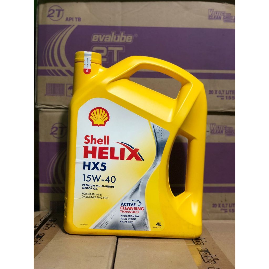 [Asli 100%] OLI SHELL HELIX HX5 15W-40 4Liter. SNI / OLI MOBIL /SHELL HELIX HX5