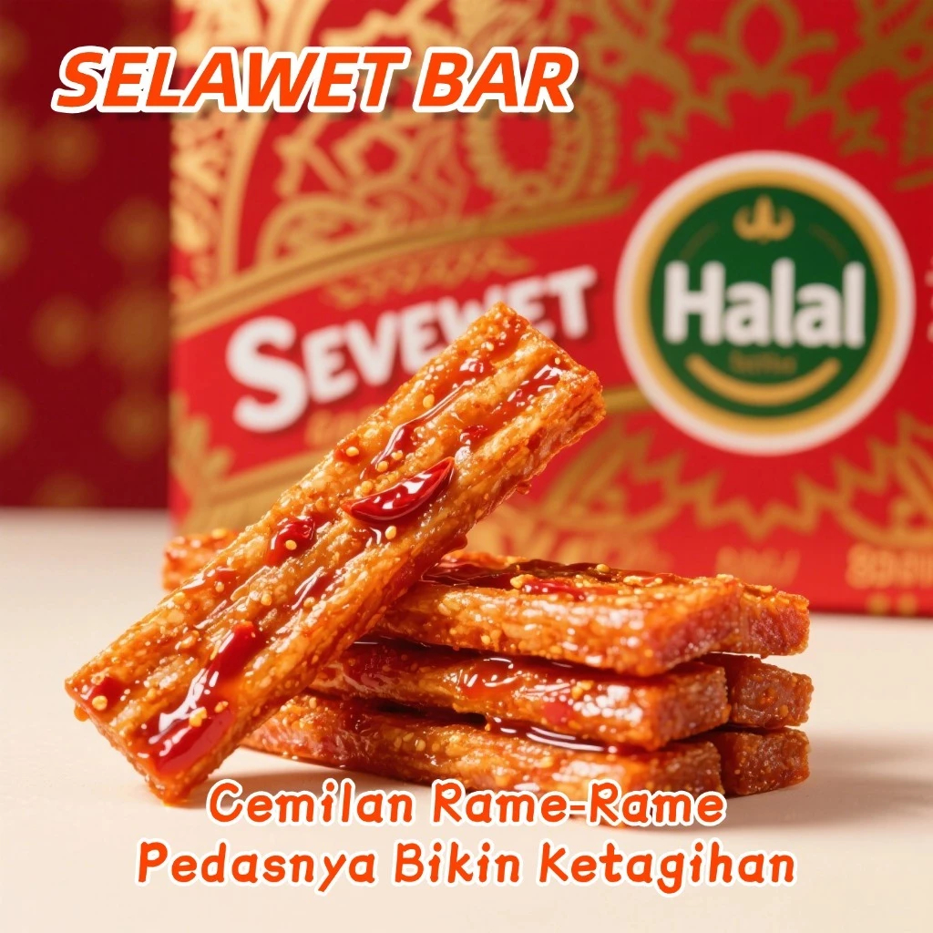 

HALAL MUI SELAWET BAR Snack Pedas 50 Kantung - ISI 50 BUNGKUS Pedas Nagih