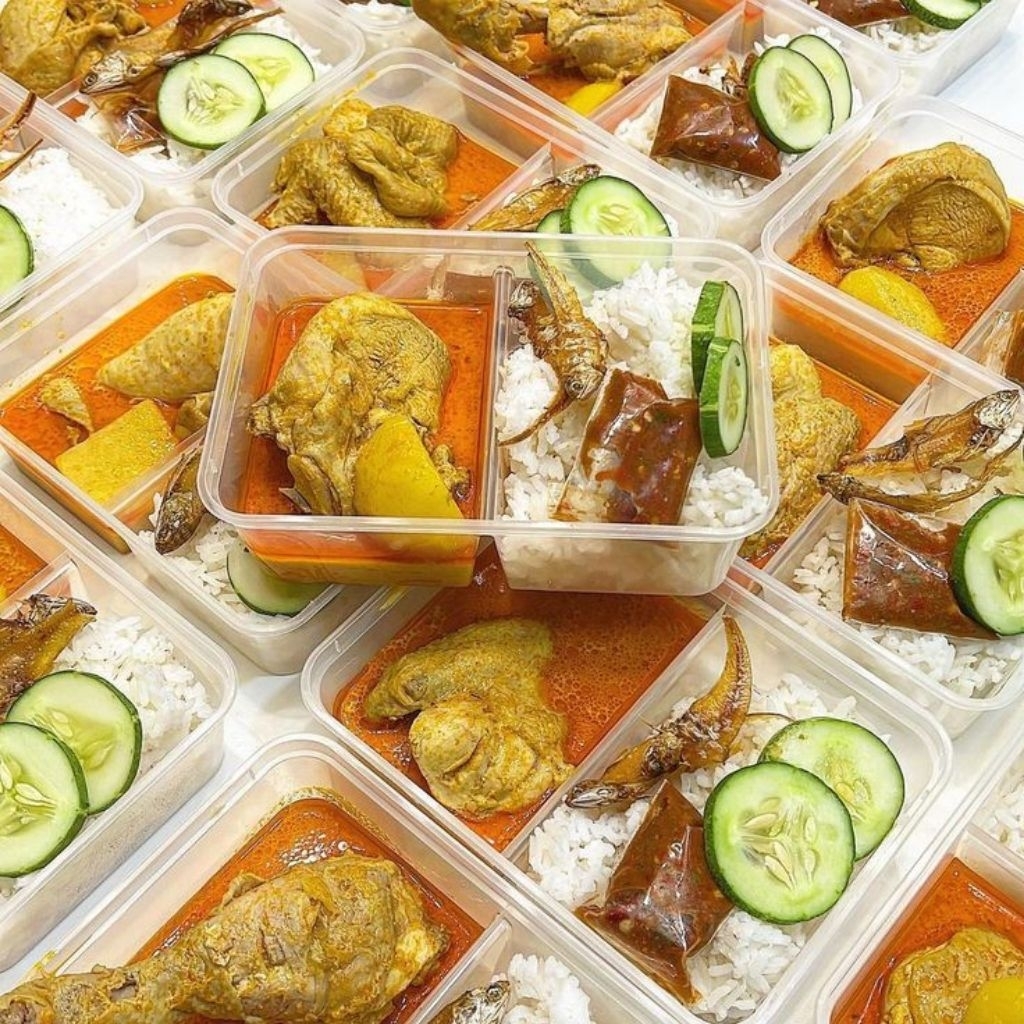

Nasi bakar komplit kemasan thinwall