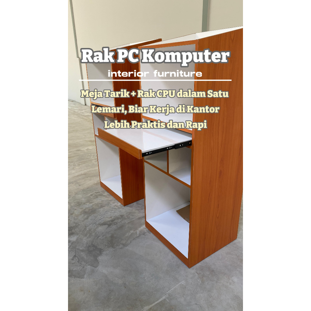 RAK PC KOMPUTER/CUSTOM MEJA KOMPUTER KANTOR/MEJA KANTOR MINIMALIS