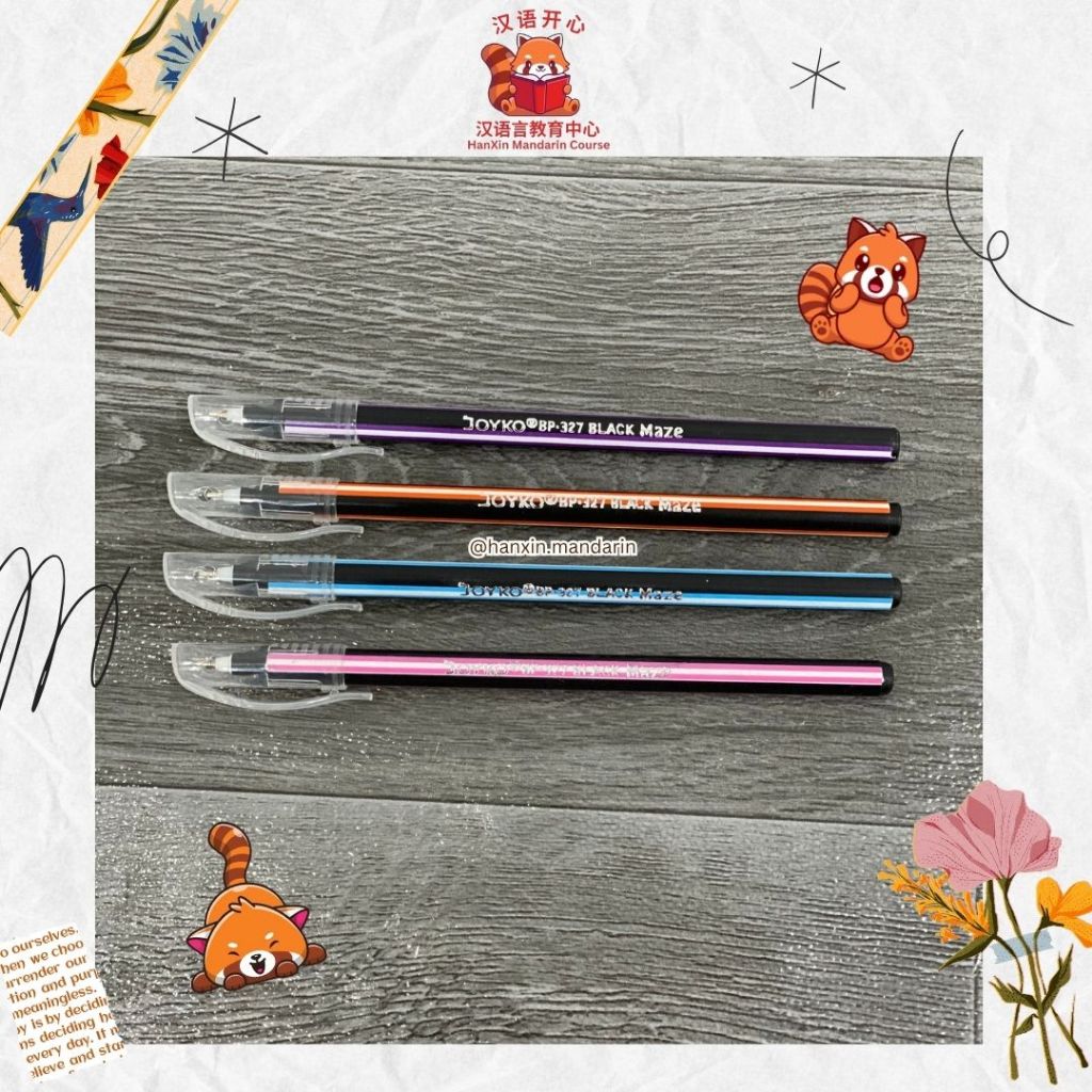 

Pena Pulpen Balpoint Pena Joyko BP-327 Maze 0.7 mm Hitam Pulpen Bollpoint Pink Ungu Oranye Biru