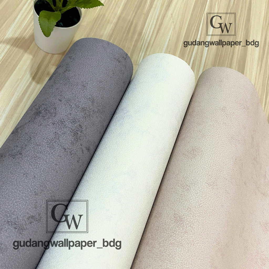 Wallpaper Vinyl Motif Concrete Cement Semen Minimalis Dark Grey, Light Grey, White, Brown
