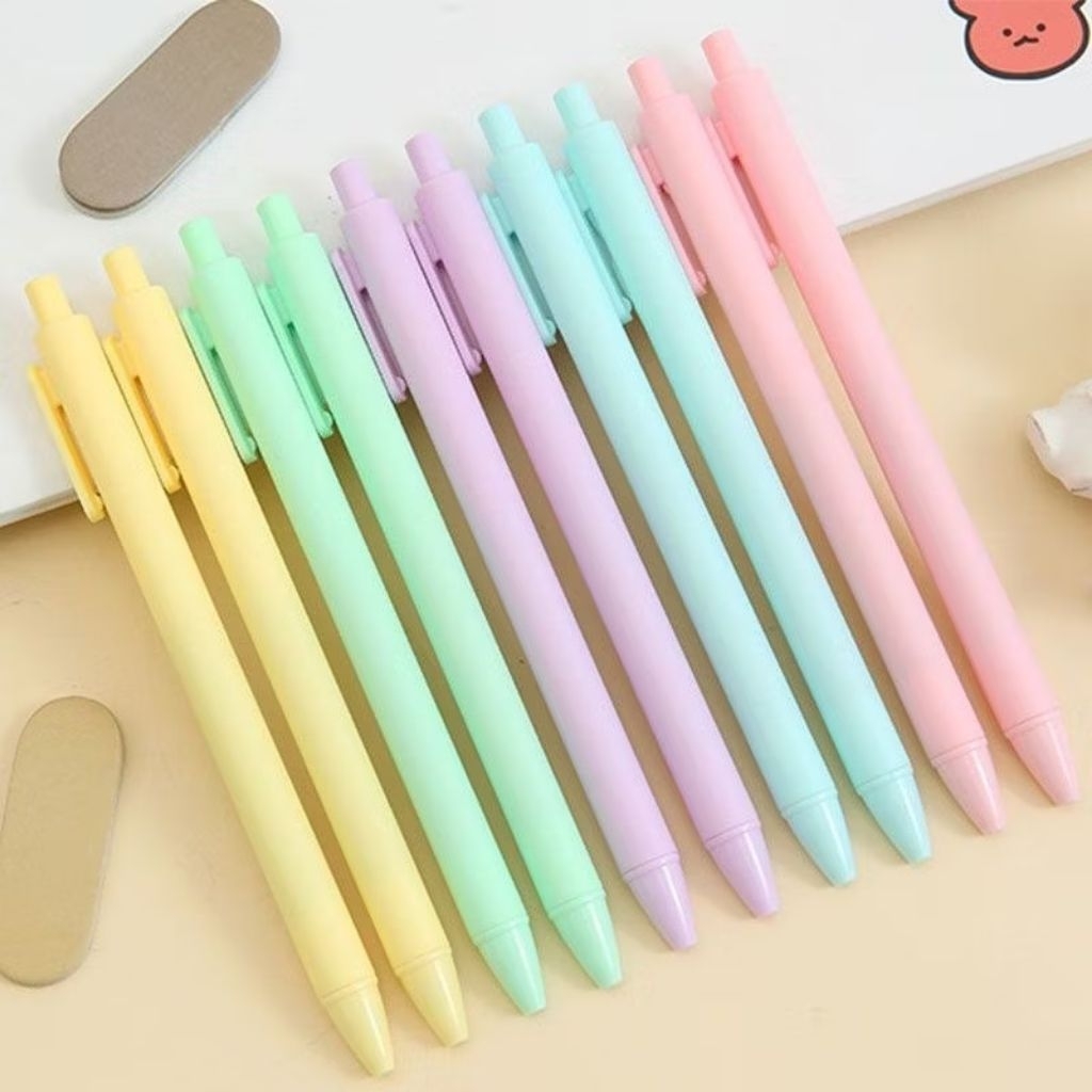 

pulpen warna pastel alat tulis sekolah kantor pen warna warni
