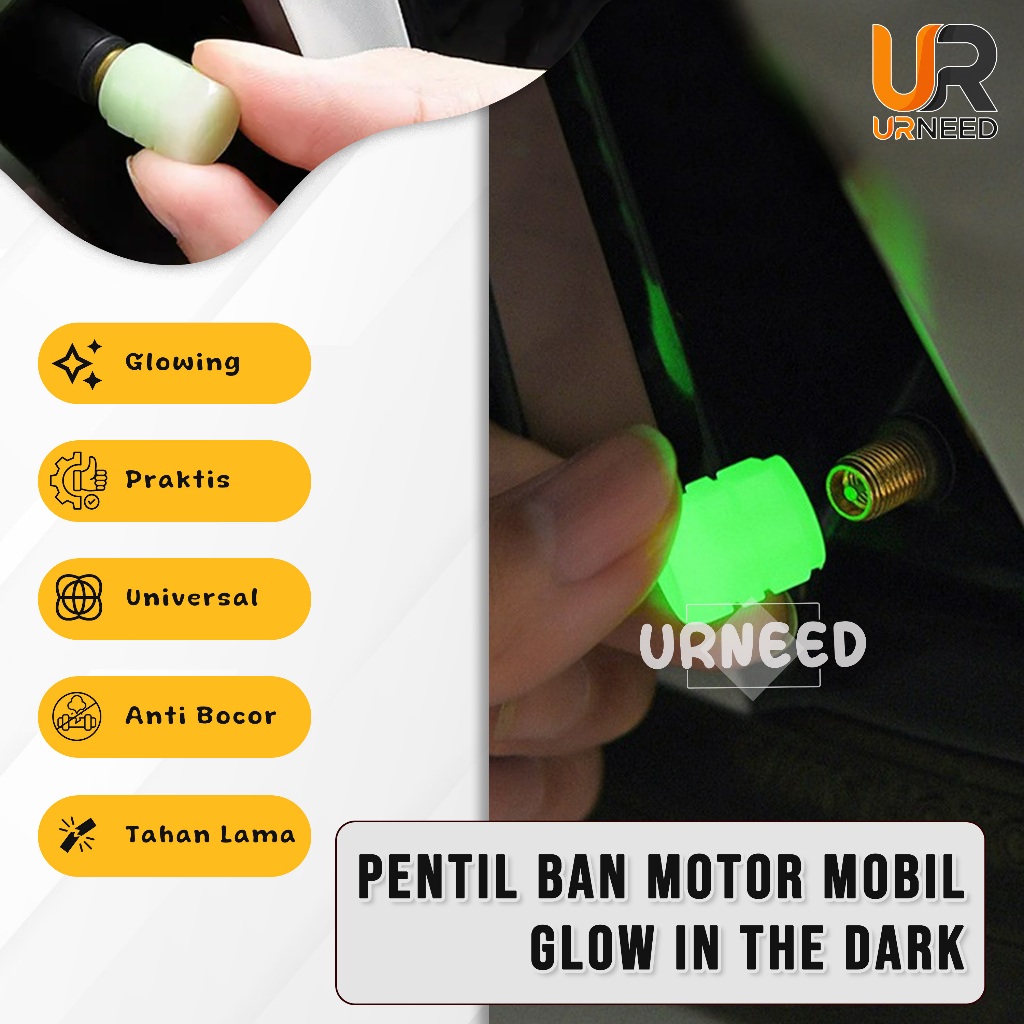 Pentil Ban Motor Mobil Glow In The Dark