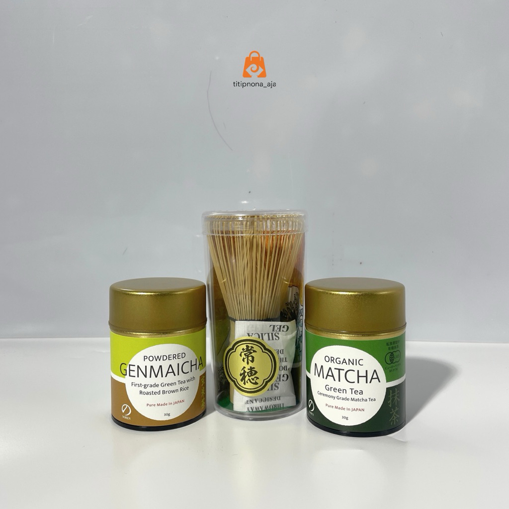 

[ORIGINAL JAPAN] Matcha Organic dan Pengaduk Matcha Powder