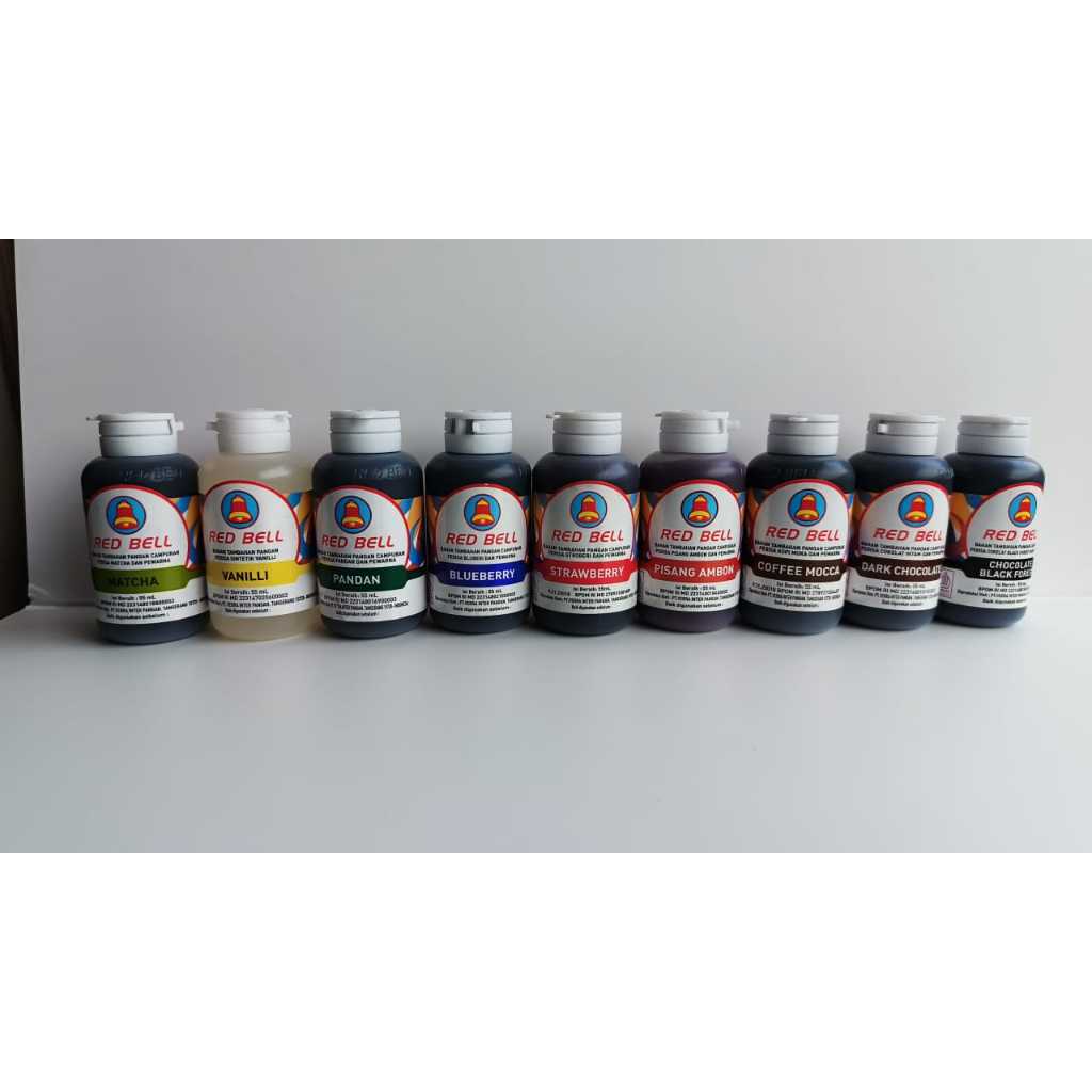 

Perisa Makanan / Bahan Kue Red Bell Berbagai Varian