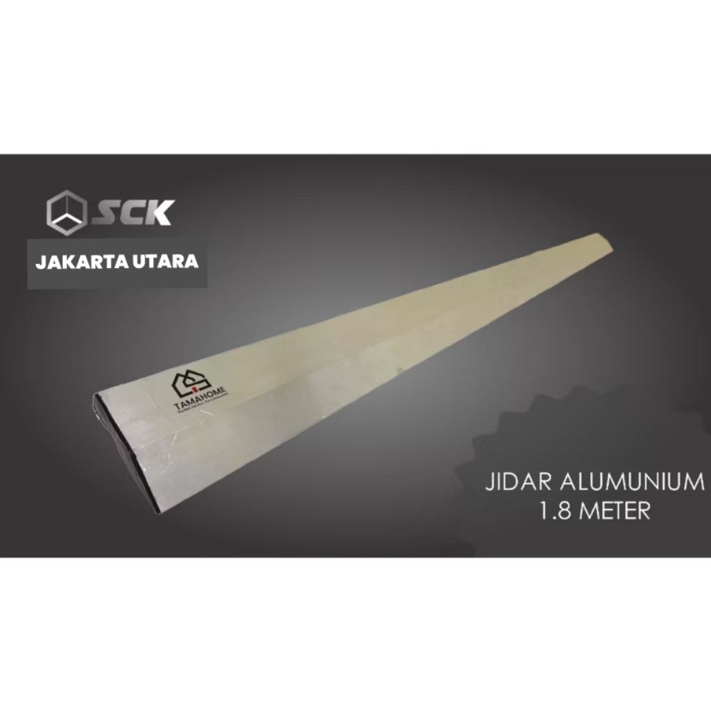 Jidar Alumunium (1,8 meter) - Alat Plesteran Adukan Semen - Alat Tukang Bangunan - Jidar 1,8 Meter