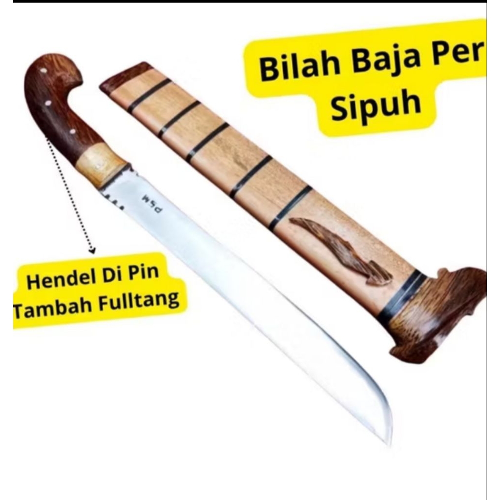 Golok Baja Per Asli Golok Jepit siap pake Cocok Buat Tebas Bambu Tebas Kayu Tebas Ranting