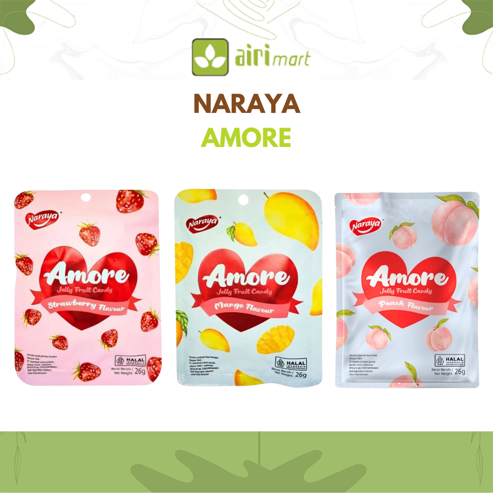 

Naraya Amore Candy Jelly 26g | Mango | Peach | Strawberry