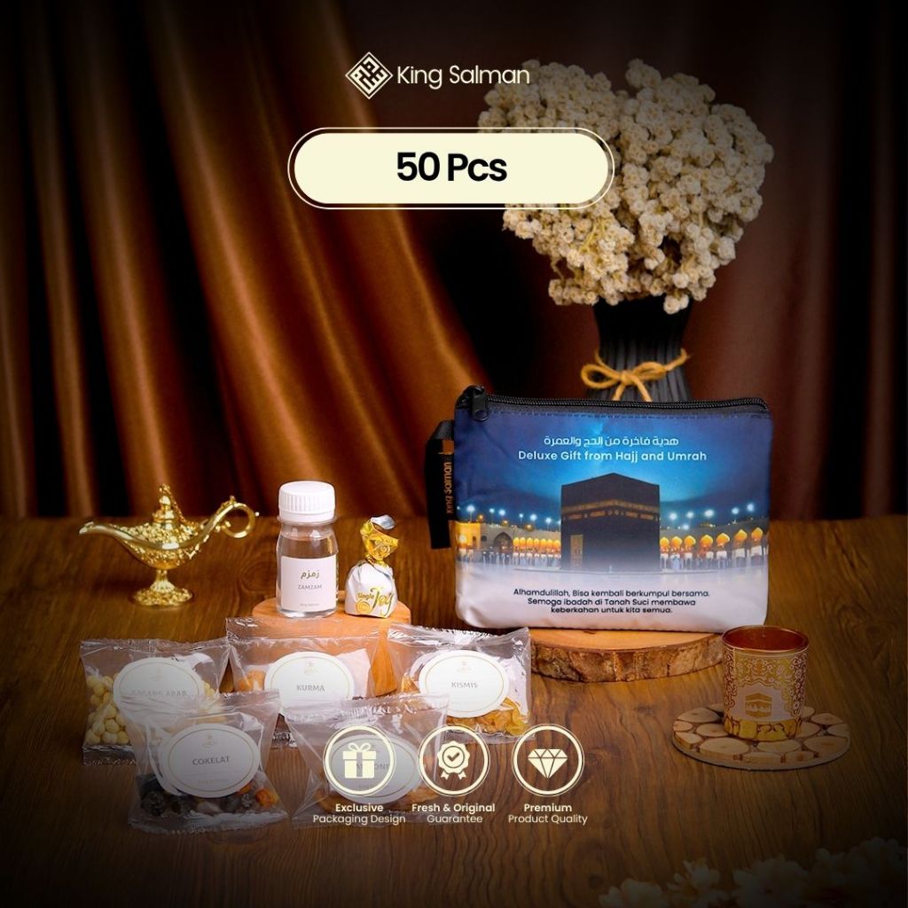 

King Salman - Oleh Oleh Haji & Umroh MARWAH Galaxy 50 Pcs - Pouch Non-Custom
