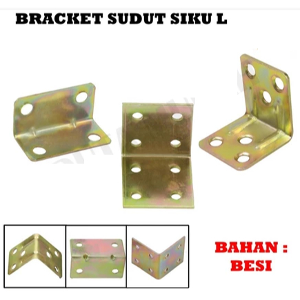 Bracket Siku Ambalan L Penyangga Kayu Siku L Bracket Ambalan L Plat L Penyangga Siku Penyangga Besi
