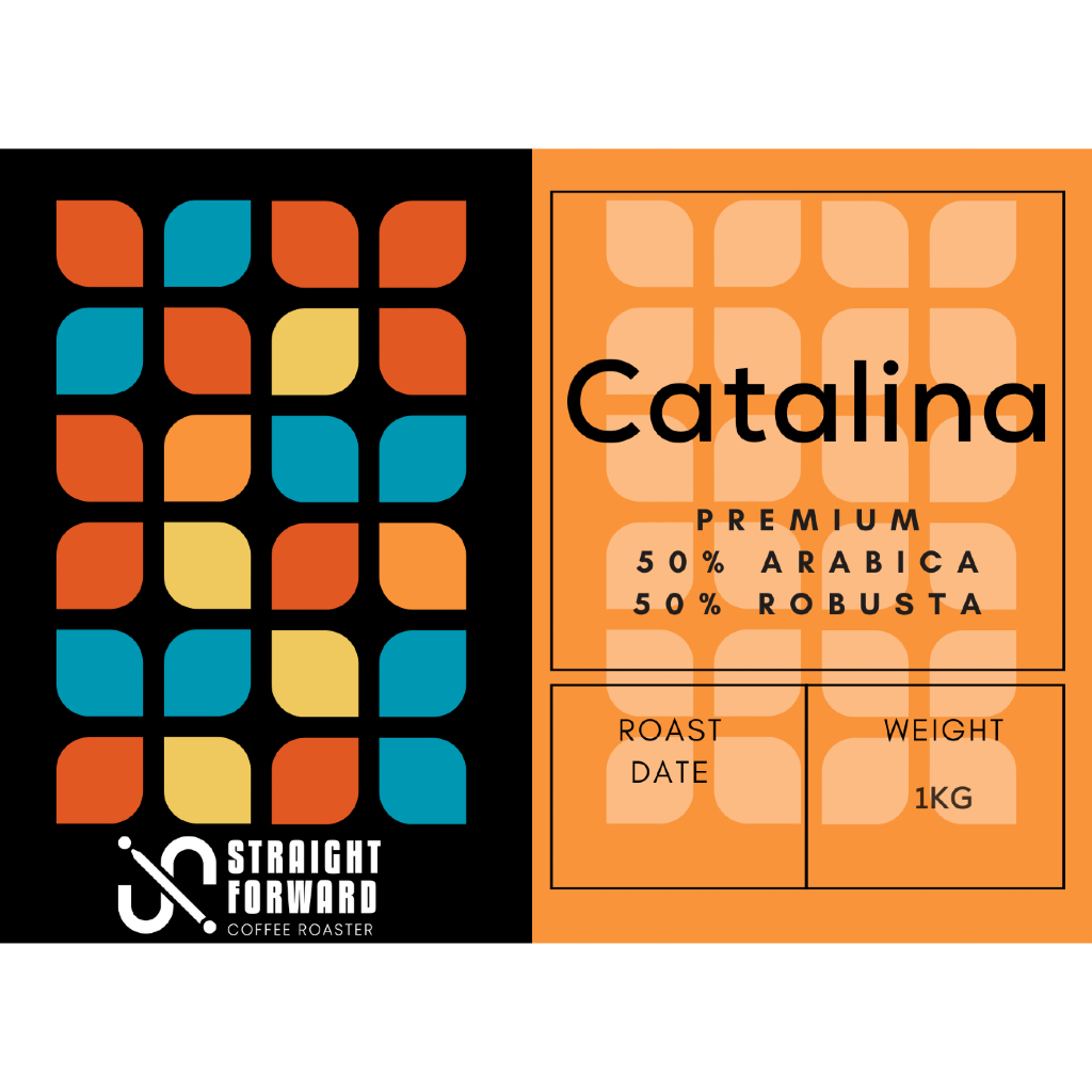 

CATALINA - 50% Arabica : 50% Robusta Premium House blend - 1KG