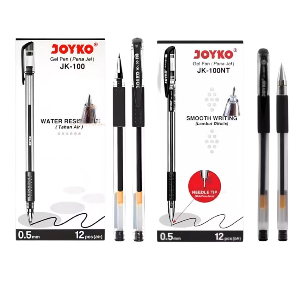

(12pcs) Pulpen Gel JOYKO JK-100 / JK-100 NT
