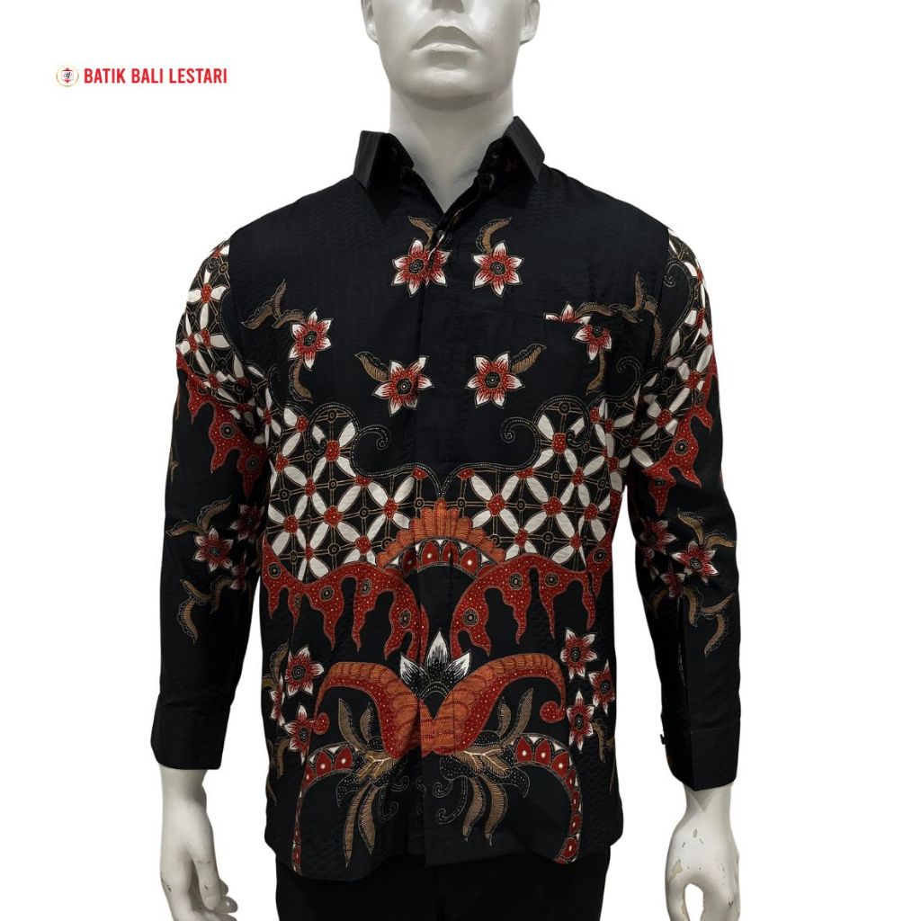Batik Bali Lestari Kemeja Dobby Lengan Panjang (YYUA)