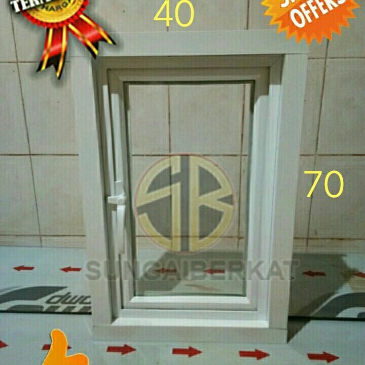 jendela 40x70 casement aluminium
