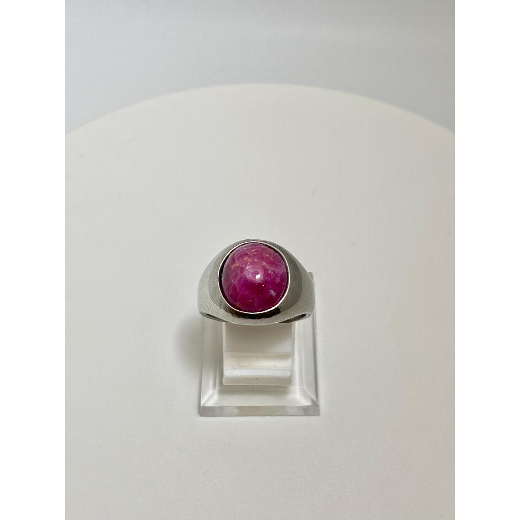 Cincin Batu Akik Ruby Natural Alam