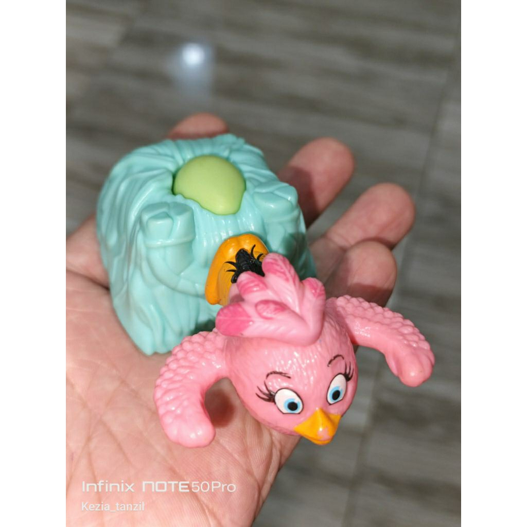 JUALAN ACTION FIGURE PELONTAR ANGRY BIRD ANGRYBIRD PINK ROVIO LAUNCHER LONCAT FIGUR