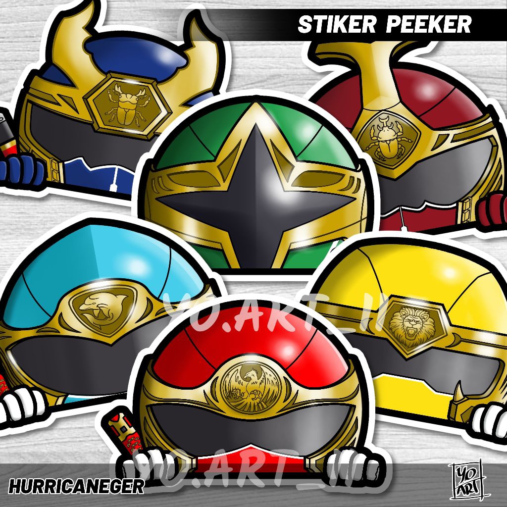 

Stiker peeker - Super Sentai series HURRICANEGER