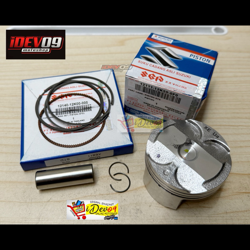 Piston Dome Ring Seher Piston Jenong Satria Fu Fi GSX R S 150 Raider fi Original SGP