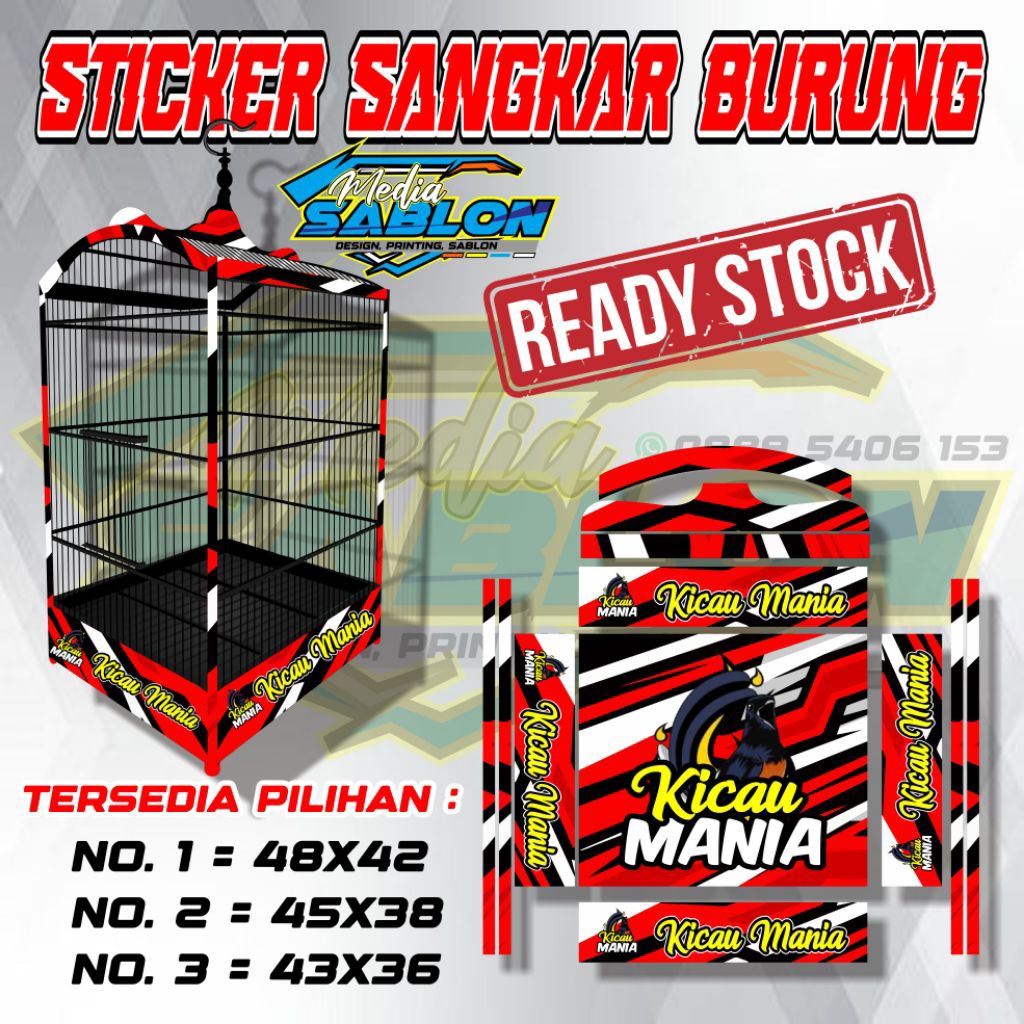 STIKER DECAL SANGJAR BURUNG KICAU MANIA
