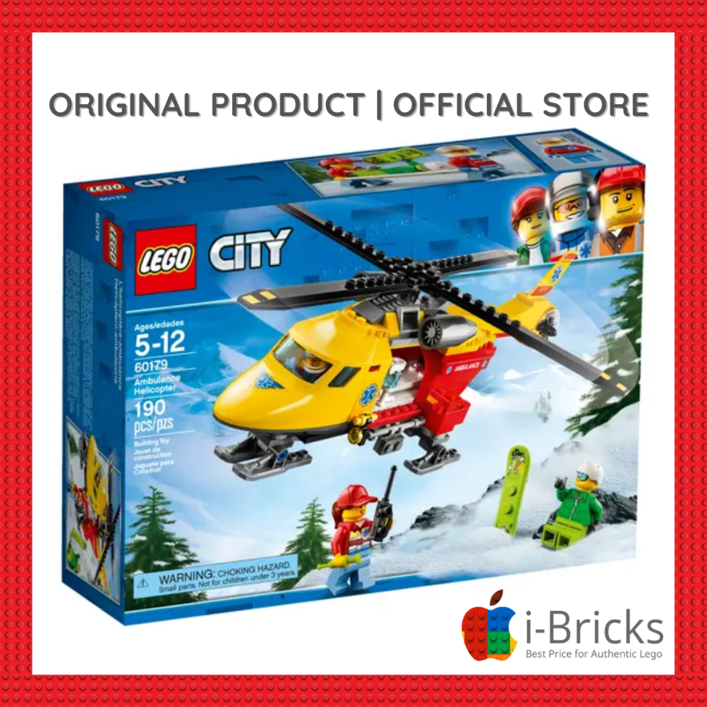 lego city 60179 ambulance helicopter