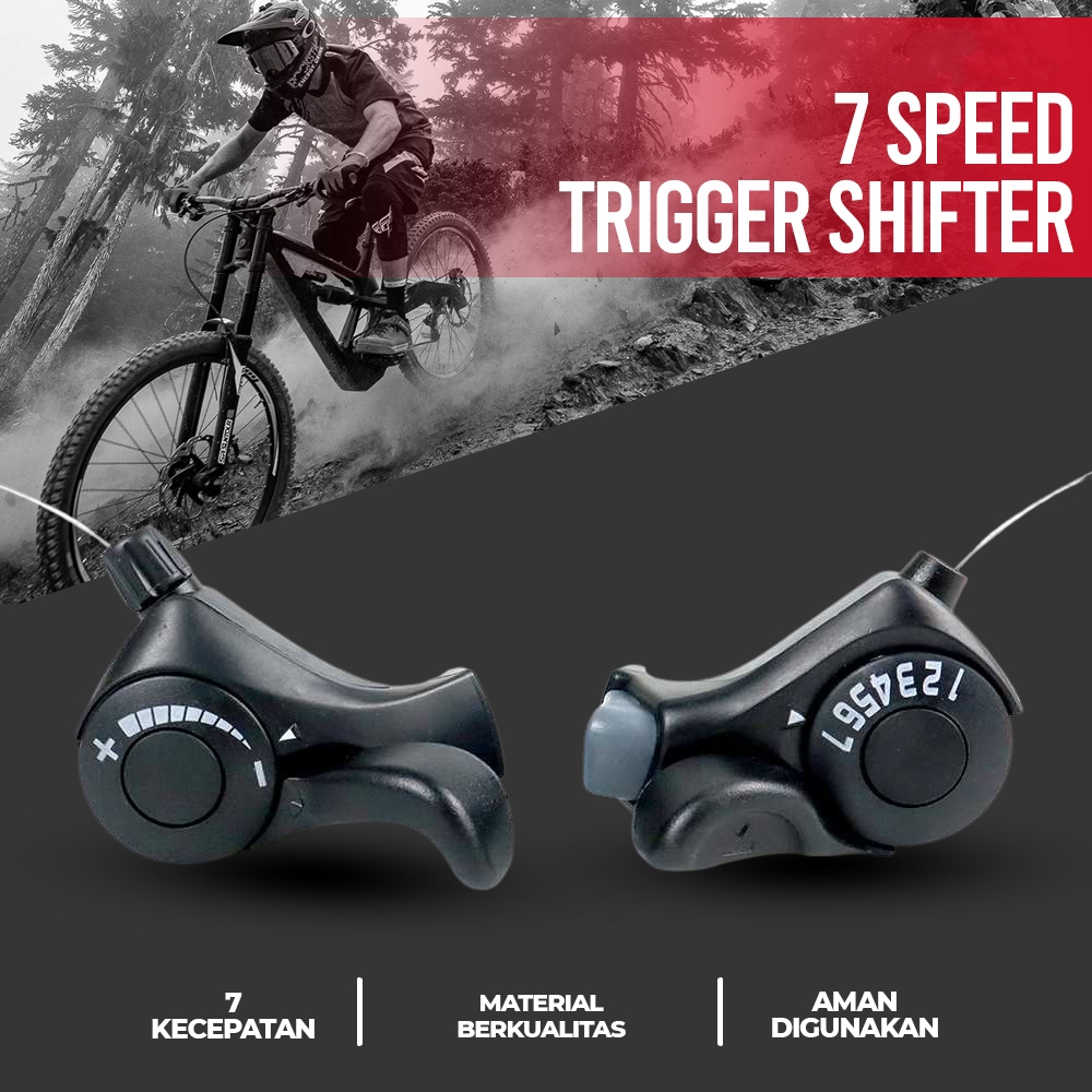 Operan Gigi Sepeda Speed Shifter Brake 3 dan 7 Speed Kiri kanan Rem 9 speed bisa shimano