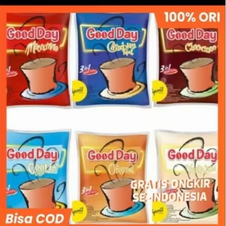 

Good day Moccanino sashet 20 gram isi 10 sashet Coffee