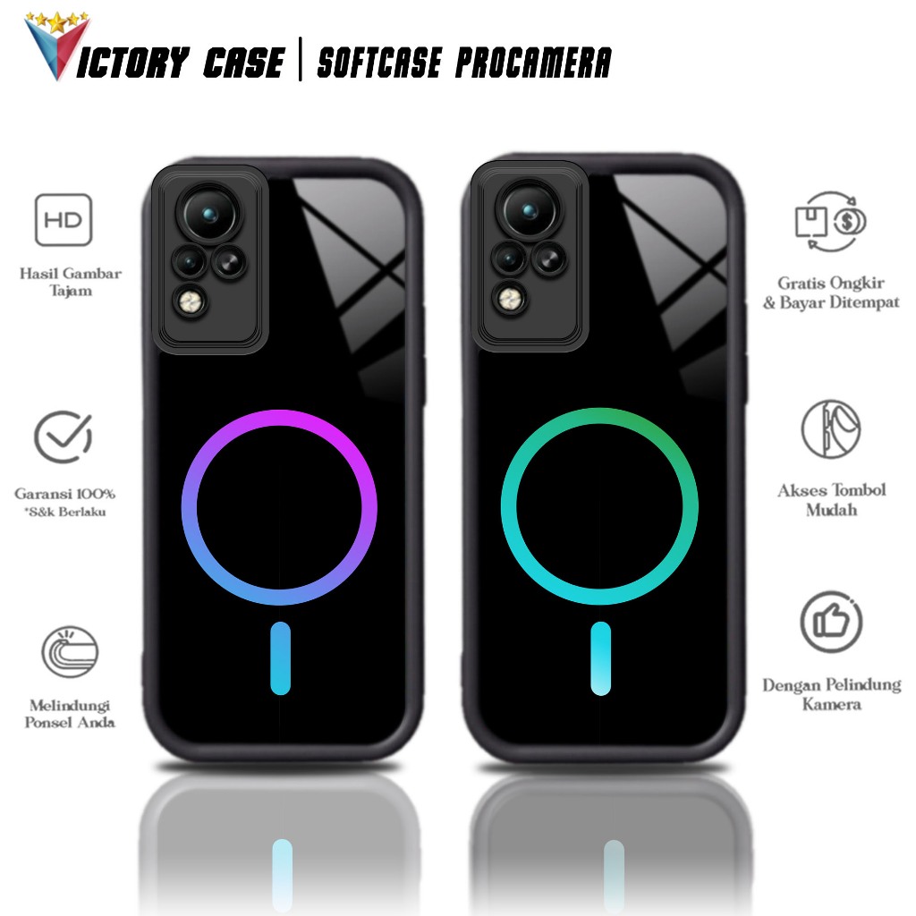 Softcase Glass kaca untuk INFINIX NOTE 11 NOTE 11 NFC NOTE 12 LGH Casing Handphone Case Procamera