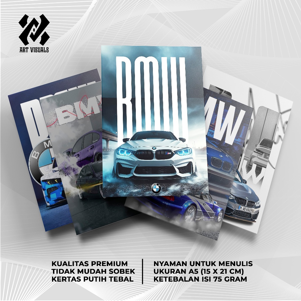 

Buku Tulis Custom Tema Mobil BMW Terlengkap Termurah Model Bebas Pilih Foto/Buku Tulis Sekolah/Buku Catatan