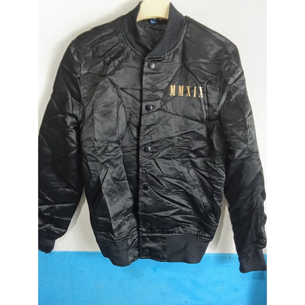 H&M Leather Varsity Jacket