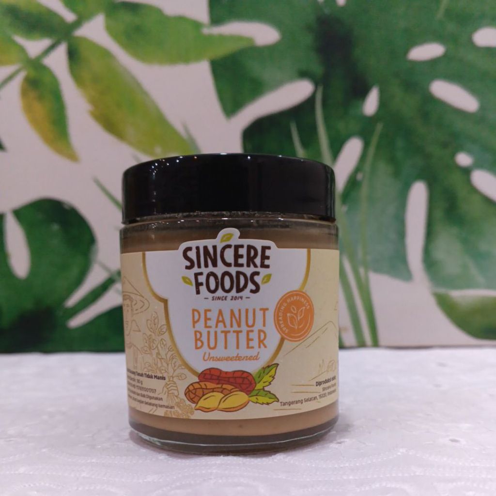 

Sincere Food Peanut Butter Unsweetened/ Selai Kacang Tanah Tidak Manis 90gr