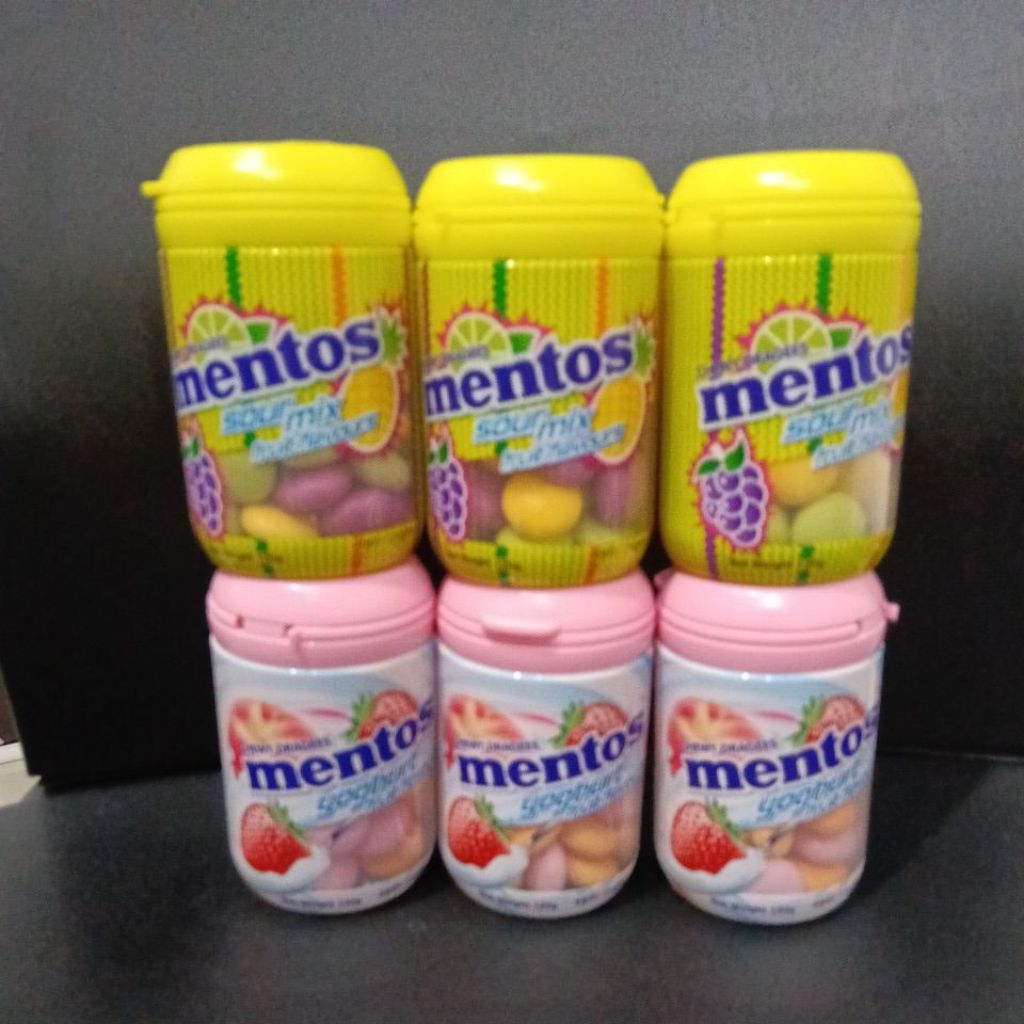 

Mentos Yougurt Fruit Flavors or Sour mix fruit flavors