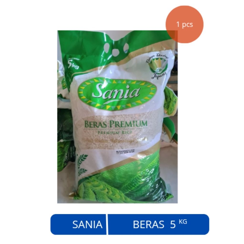

TOKO BITAKU - KODE A || SANIA - Sania Beras Premium 5KG / Beras Sosoh 5 kg