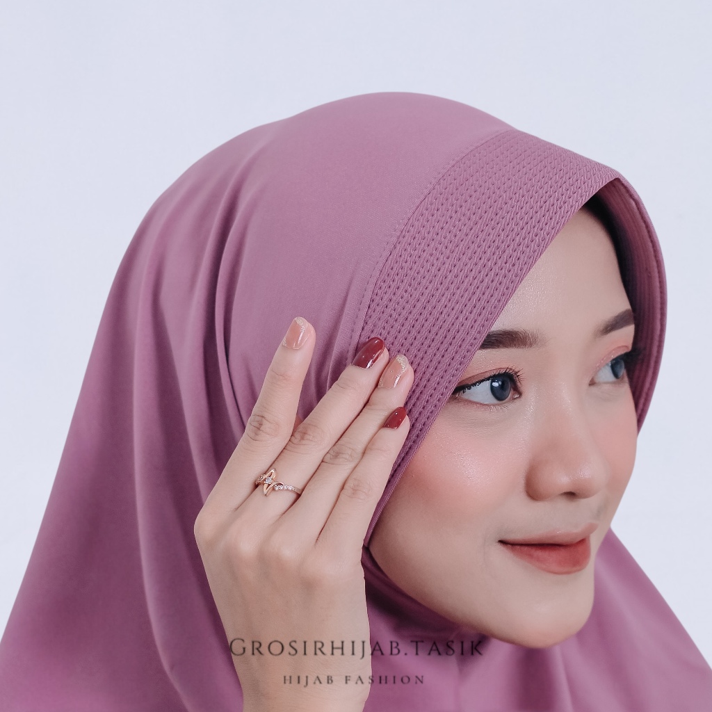 DISKON HIJAB POLOS SEMI (L) CHR HIJAB KERUDUNG POLOS JERSEY SUPER ORIGINAL