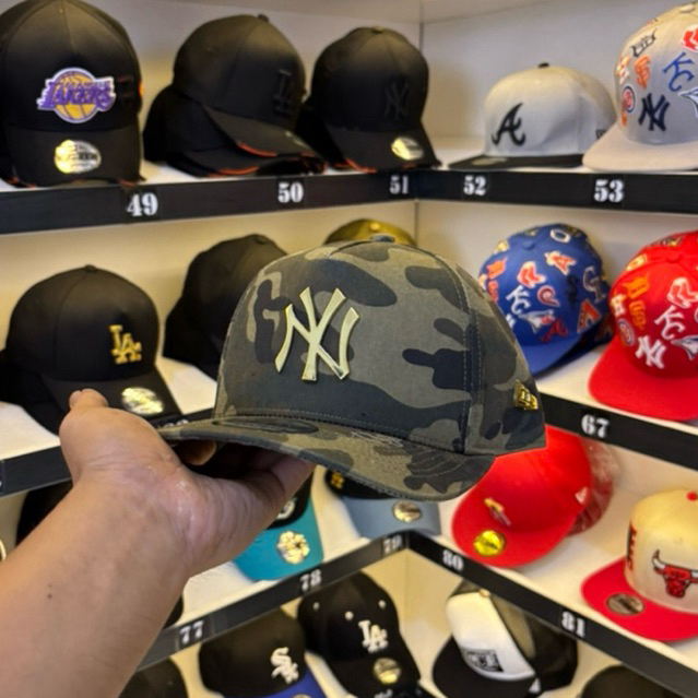 TOPI PRIA/TOPI BASEBALL NEW YORK CAMO BESI GOL