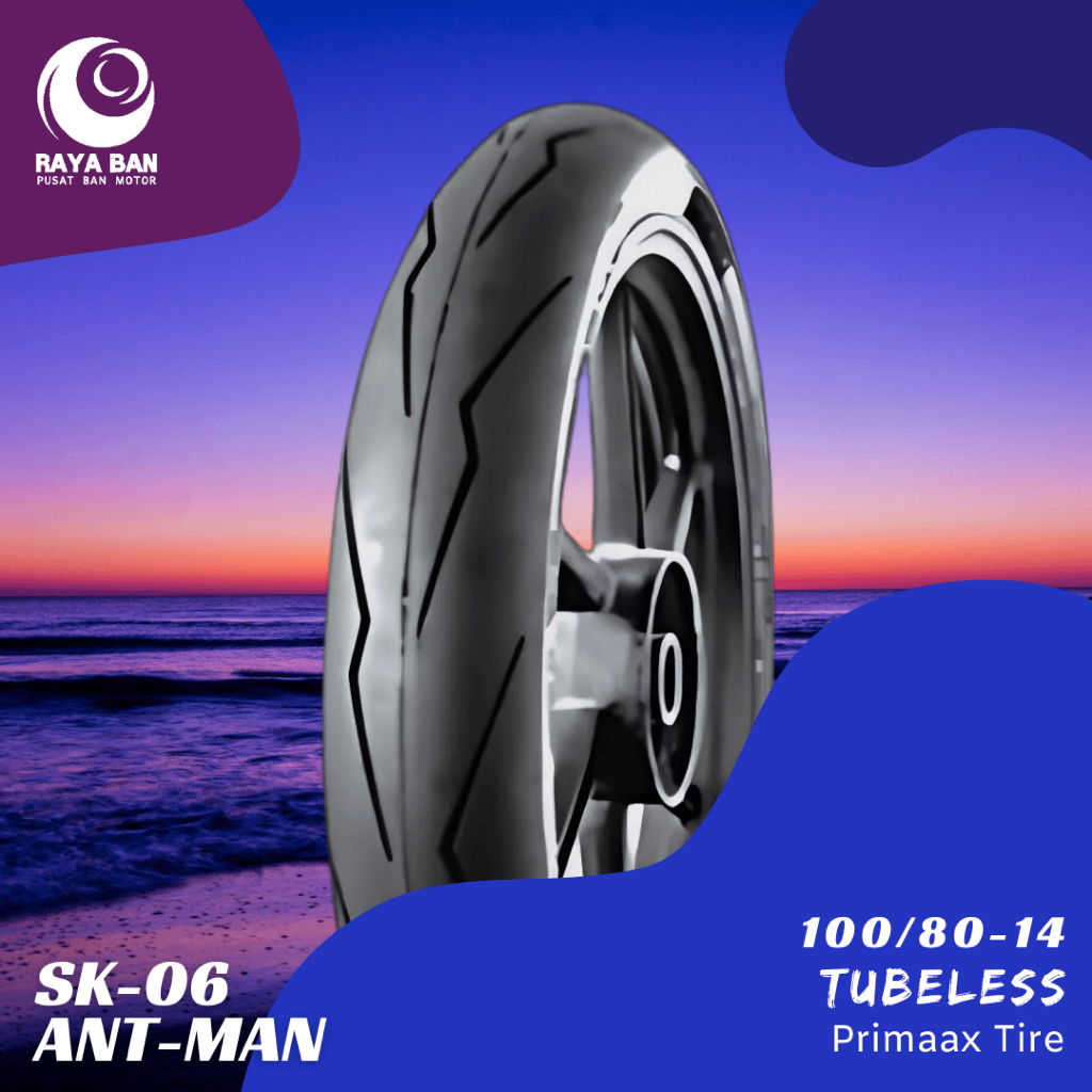 Ban Motor Primaax SK06 100/80-14 Tubeless TL Ring 14 Primax SK-06 Vario BeAT ADV Lexi Aerox