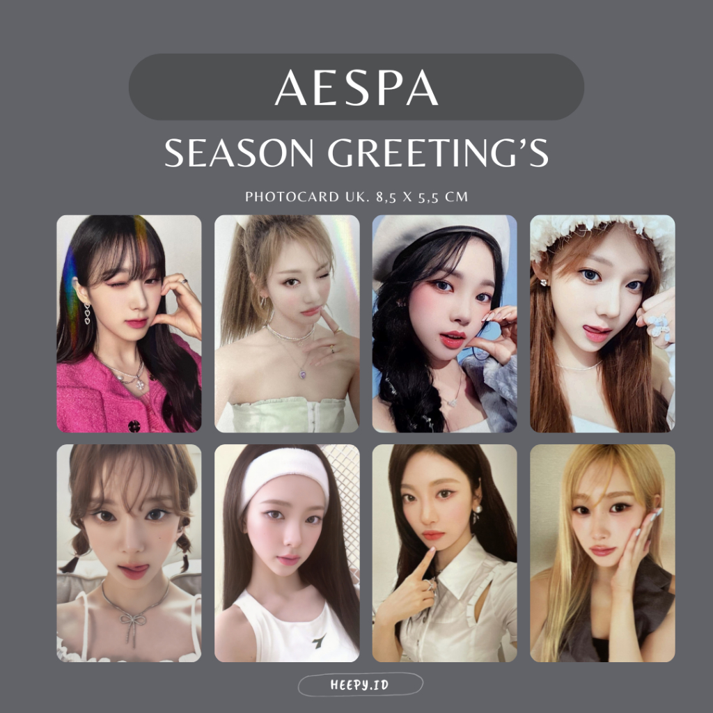 [AE] UNOFFICIAL PHOTOCARD AESPA SEASON GREETING 2022 2023 2024 2025